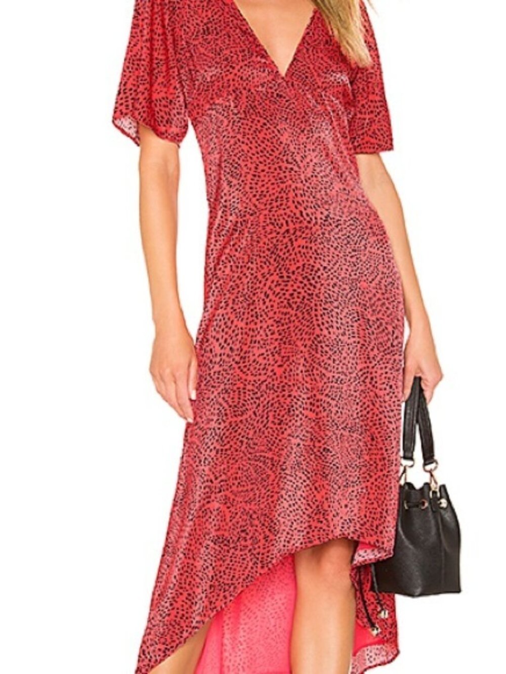 House of Harlow 1960 x REVOLVE pink and black abstract print dress